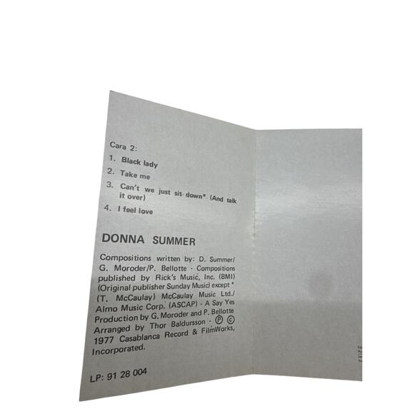 Vintage Cassette Donna Summer I Remember Yesterday 1977 Spain Release - Picture 9 of 9